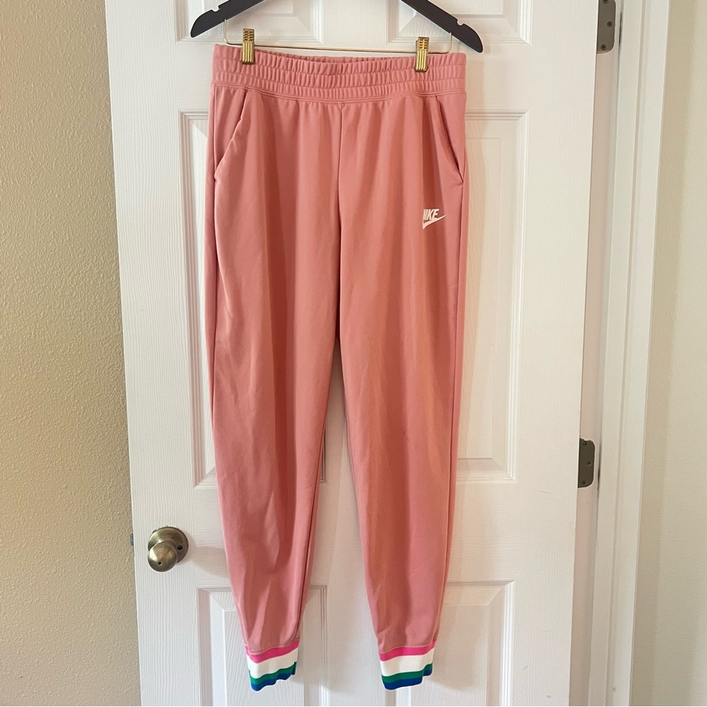 Nike Pink Blush Women’s Cuffed Joggers Track Pants - Size M